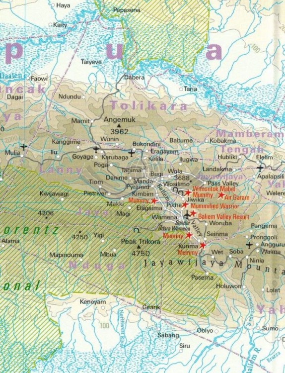 Papua Nowa Gwinea / Papua neuguinea 1:2 000 0000. Wodoodporna mapa samochodowa-turystyczna wydawnictwa  Reise Know-How. Fragment 1