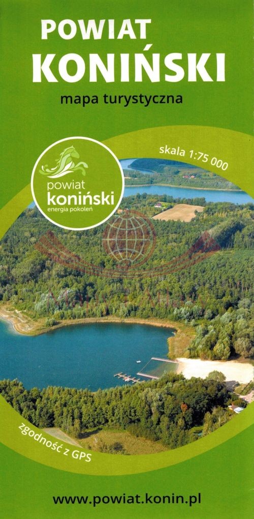 Powiat koniński 1:75 000. Mapa turystyczna. TopNovum