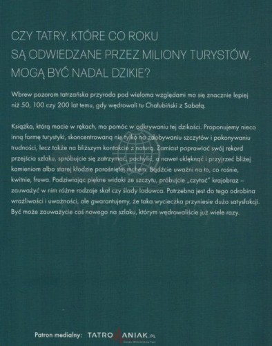 Dzikie Tatry. Poznaj prawdziwe oblicze tatrzańskiej przyrody. Przewodnik wydawnictwa Bezdroża. Okładka - tył
