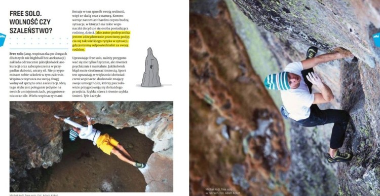 #Wspinaczka. O krok dalej. Podręcznik dla zaawansowanych. Marcin "Yeti" Tomaszewski wydawnictwa Bezdroża. Przykładowe strony 3