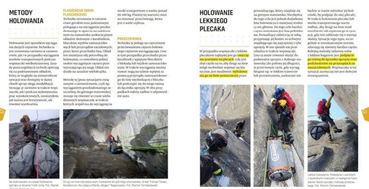 #Wspinaczka. O krok dalej. Podręcznik dla zaawansowanych. Marcin "Yeti" Tomaszewski wydawnictwa Bezdroża. Przykładowe strony 4