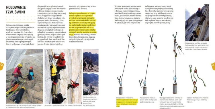 #Wspinaczka. O krok dalej. Podręcznik dla zaawansowanych. Marcin "Yeti" Tomaszewski wydawnictwa Bezdroża. Przykładowe strony 5