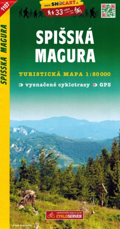Magura Spiska. Mapa turystyczna 1107 wydawnictwa Shocart. Okładka