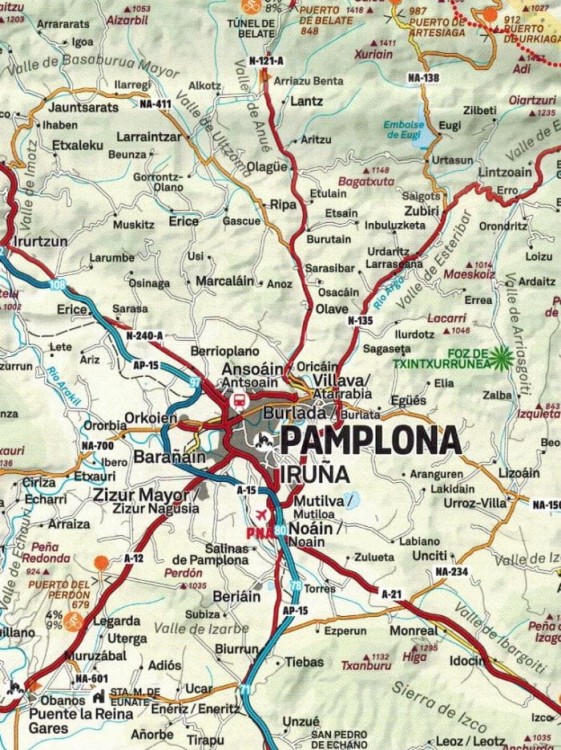 Pireneje 1:350 000. Mapa turystyczna wydawnictwa Editorial Alpina. Fragment 1