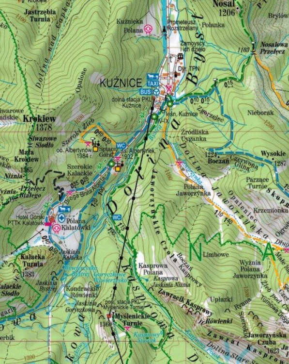 Tatry 1:27 000. Laminowana mapa turystyczna wydawnictwa ExpressMap. Fragment 1