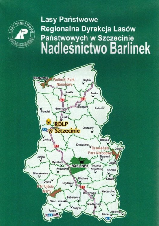 Nadleśnictwo Barlinek 1: 50 000. Mapa turystyczno-krajoznawcza wydawnictwa Eko-Kapio. Okładka - tył
