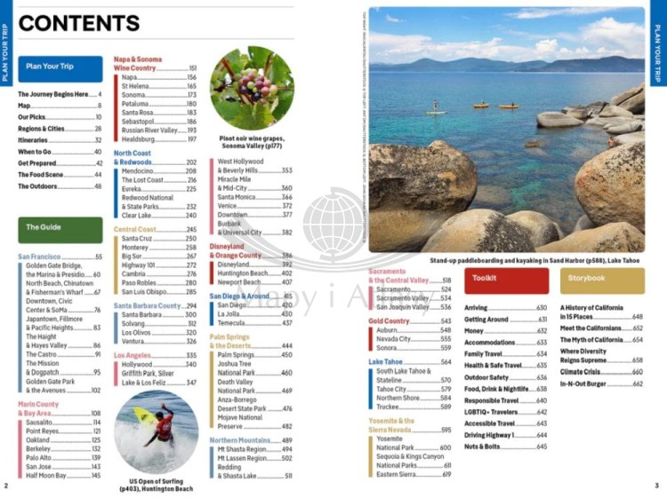 Kalifornia / California. Przewodnik wydawnictwa Lonely Planet. Spis treści