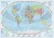 The World political map / Świat 1:22 000 000. Mapa ścienna polityczna. Język angielski. Drewniane półwałki