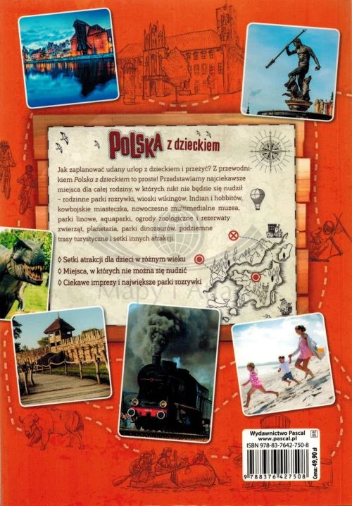 Polska z dzieckiem. Przewodnik wydawnictwa Pascal. Okładka tył