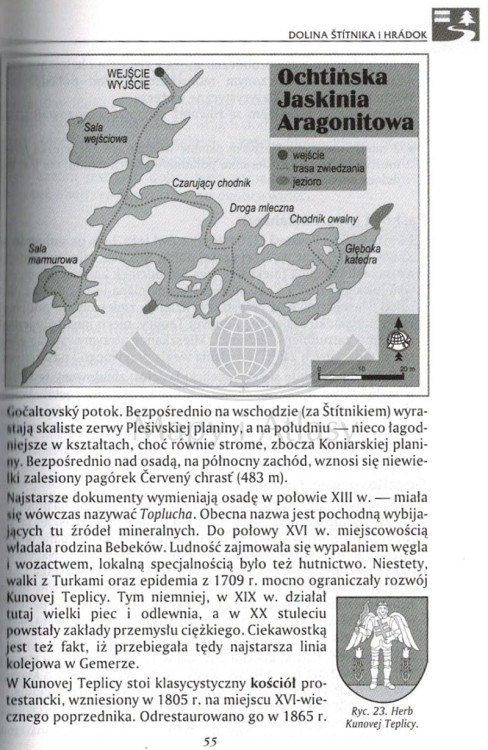 Słowacki Kras i Aggtelek. Przewodnik wydawnictwa TD Mapy. Przykładowa strona 1