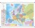 Europa 1:4 500 000. Dwustronna mapa ścienna. Polityczna i fizyczna. Strona polityczna