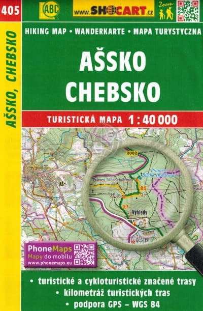 Assko, Chebsko. Mapa turystyczna 405. Shocart