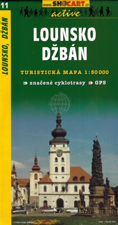 Lounsko, Dzban. Louny, Kladno. Mapa turystyczna 11 wydawnictwa Shocart. Okładka
