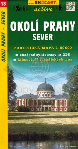 Praga. Północne okolice Pragi / Okoli Prahy - Sever. Mapa turystyczna 18 wydawnicta Shocart. Okładka