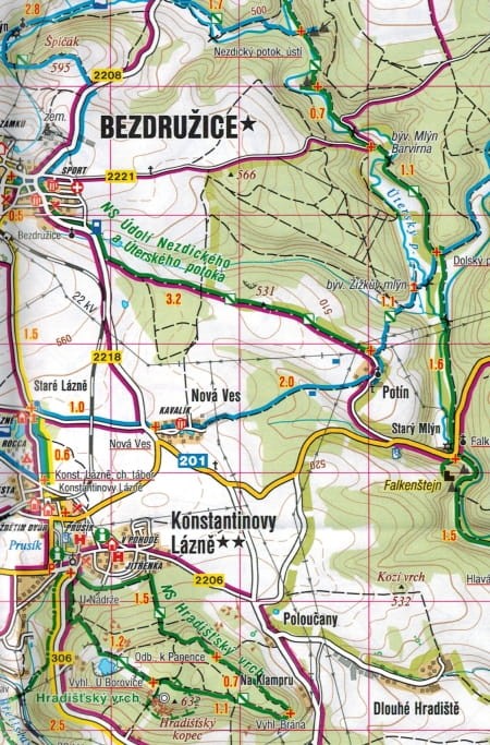 Pilzno i okolice, część północna / Plzensko - Sever. Mapa turystyczna 414 wydawnictwa Shocart. Fragment 1