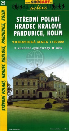Stredni Polabi, Hradec Kralove, Pardubice, Kolin. Mapa turystyczna 29 wydawnictwa Shocart. Okładka