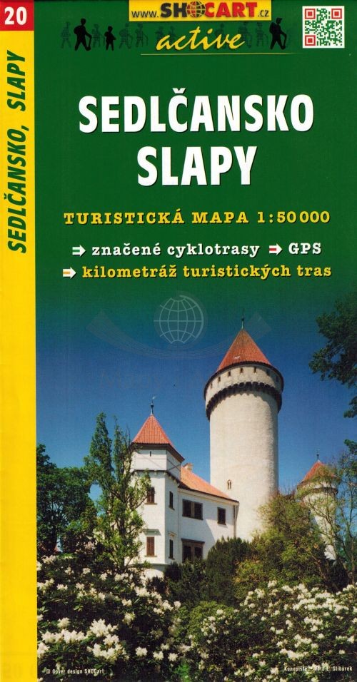 Sedlcansko, Slapy. Mapa turystyczna 20. Shocart