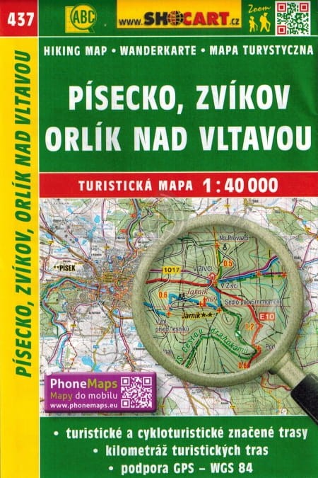 Pisecko, Zvikov, Orlik nad Vltavou. Mapa turystyczna 437. Shocart