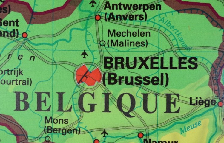 Francja. Mapa ścienna fizyczna. Drewniane półwałki. Stiefel. Fragment 2