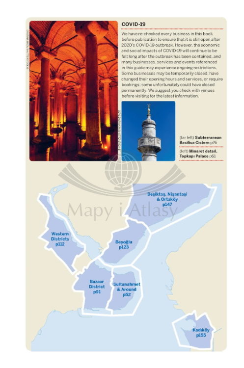 Stambuł / Istanbul. Przewodnik z planem miasta wydawnictwa Lonely Planet. Przykładowa strona 1