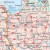Europa 1:3 000 000. Mapa drogowa w ramie drewnianej. Fragment 4