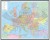 Europa 1:3 000 000. Mapa drogowa w ramie drewnianej