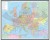 Europa 1:3 600 000. Mapa drogowa w ramie drewnianej