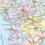 Europa 1:3 600 000. Mapa drogowa w ramie drewnianej. Fragment 1