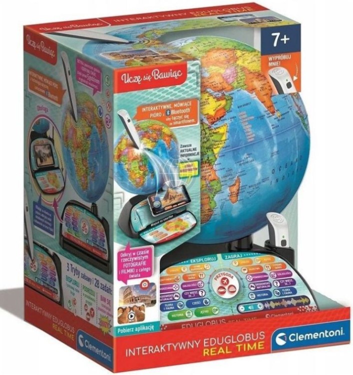 Globus interaktywny Eduglobus Digital wydawnictwa Clementoni.