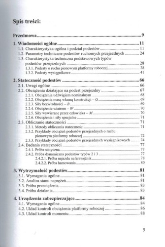 Podesty ruchome przejezdne. Budowa i eksploatacja. Poradnik wydawnictwa KaBe. Spis treści 1