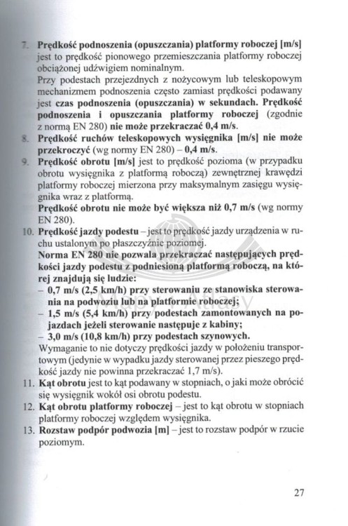 Podesty ruchome przejezdne. Budowa i eksploatacja. Poradnik wydawnictwa KaBe. Przykładowe strony 2
