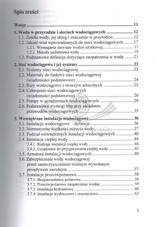 Instalacje wodociągowe i kanalizacyjne. Poradnik wydawnictwa Kabe. Spis treści 1