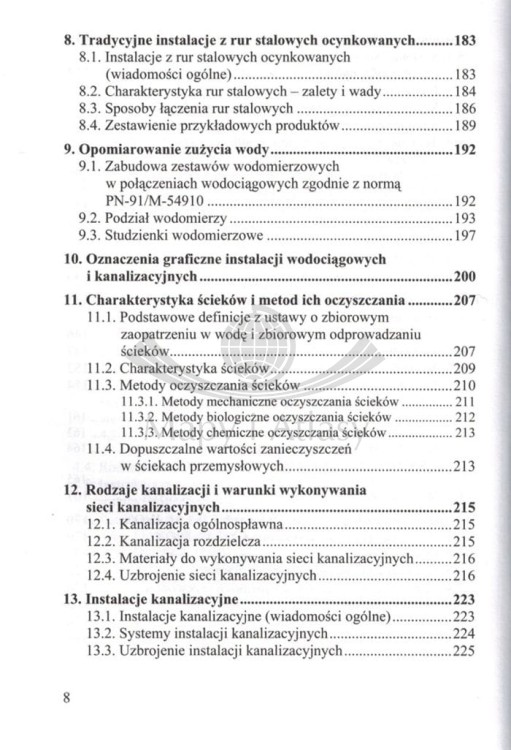 Instalacje wodociągowe i kanalizacyjne. Poradnik wydawnictwa Kabe. Spis treści 4