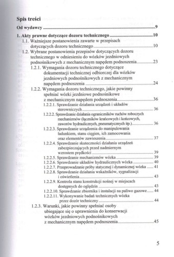 Konserwacja wózków jedniowych podnośnikowych z mechanicznym napędem podnoszenia. Poradnik wydawnictwa KaBe. Spis treści 1