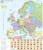 Europa. Mapa polityczna - nakładka magnetyczna na tablice