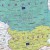 Unia Europejska 1:3 750 000. Arkusz, mapa ścienna polityczna. Fragment 2