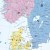 Europa 1:4 500 000. Mapa polityczna. Wersja magnetyczna. Fragment 3