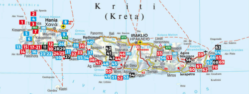 Kreta: 70 tras pieszych / Crete: 70 walks. Przewodnik wydawnictwa Rother. Zasięg