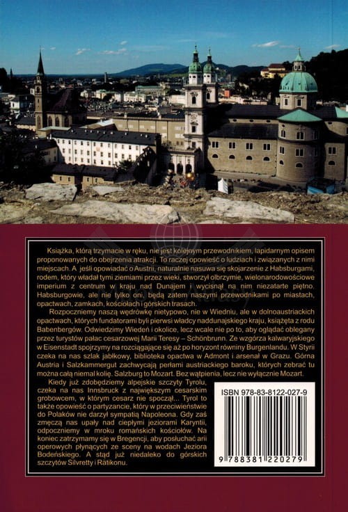 Austria. Przewodnik subiektywny wydawnictwa Rewasz. Okładka tył