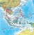 Świat 1:30 000 000. Naklejka, mapa ścienna polityczna wydawnictwa ArtGlob - fragment Indonezja