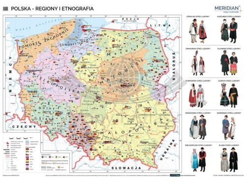 Polska. Fototapeta samoprzylepna. Regiony i etnografia wydawnictwa Meridian
