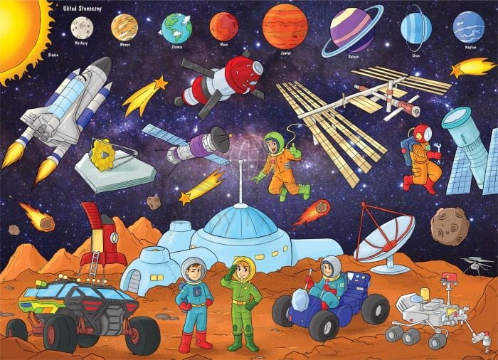 Kosmos. Puzzle wydawnictwa Jako. Rzut