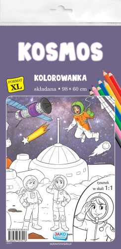 Kosmos. Składana kolorowanka XL wydawnictwa Jako.