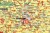 Niemcy 1:500 000. Kody pocztowe. Postleit-Karte. Mapa. Rama alu SLIM. Fragment 3