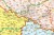 Niemcy 1:500 000. Kody pocztowe. Postleit-Karte. Mapa. Rama alu SLIM. Fragment 5