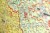 Niemcy 1:500 000. Kody pocztowe. Postleit-Karte. Mapa. Rama alu SLIM. Fragment 6