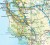 USA: Kalifornia, Nevada 1:1 300 000. Wodoodporna mapa turystyczna wydawnictwa National Geographic. Fragment 2