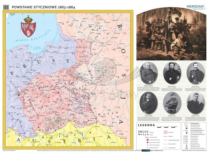 Powstanie styczniowe 1863-1864. Fototapeta samoprzylepna
