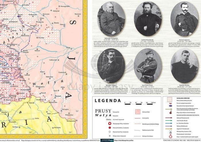 Powstanie styczniowe 1863-1864. Fototapeta samoprzylepna wydawnictwa Meridian. Fragment 2