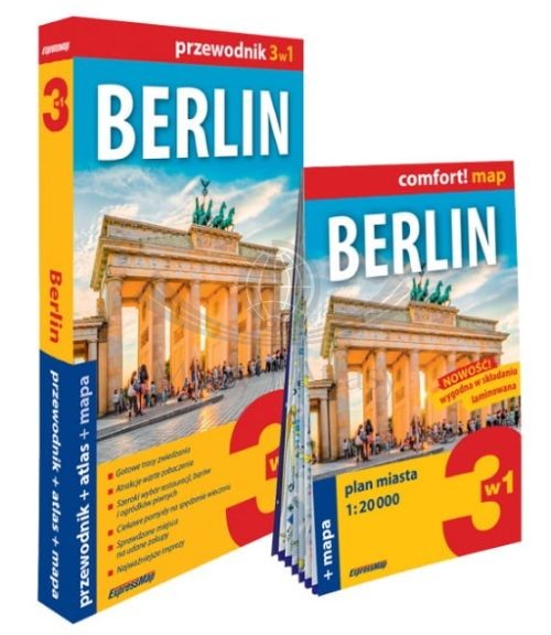 Berlin 3 w 1. Przewodnik, mapa, atlas. ExpressMap